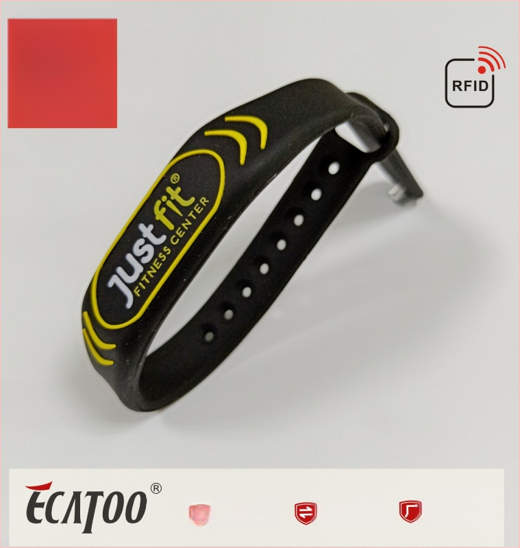 RFID σιλικόνινο βραχιόλι πρόσβασης, υψηλής συχνότητας HF 13,56MHz, IC κάρτας έξυπνο κλείδωμα για γυμναστήριο και αθλητισμό