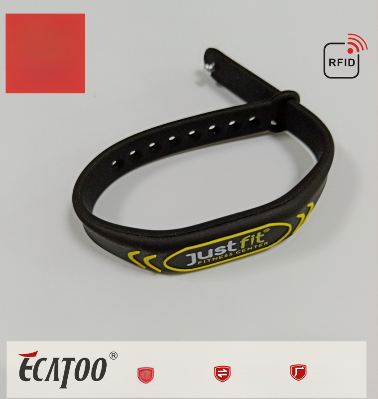 RFID σιλικόνινο βραχιόλι πρόσβασης, υψηλής συχνότητας HF 13,56MHz, IC κάρτας έξυπνο κλείδωμα για γυμναστήριο και αθλητισμό
