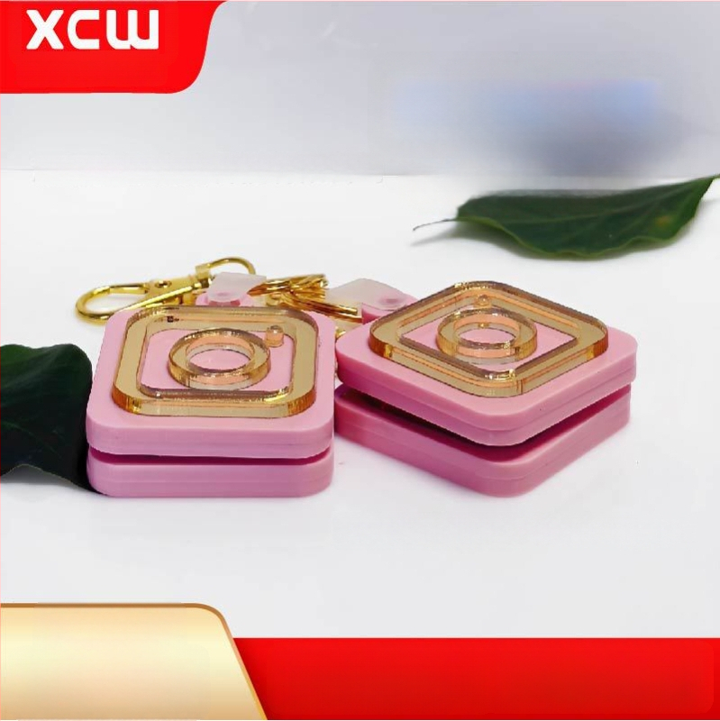 Kohandatav NFC võtmehoidja ripats NTAG213, akrüül, sotsiaalmeediale