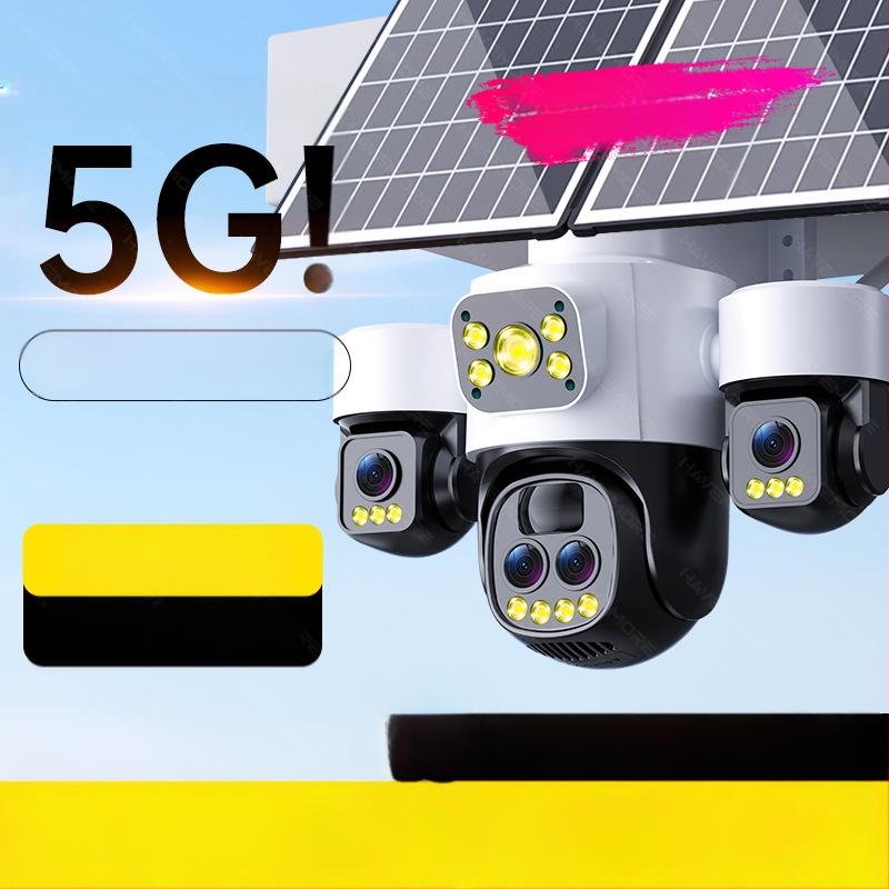 Solarna kamera za vanjsku upotrebu s 360° pogledom, daljinski pristup putem mobilne aplikacije, HD noćni vid, vodootporna