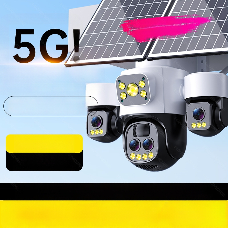 Solarna kamera za vanjsku upotrebu s 360° pogledom, daljinski pristup putem mobilne aplikacije, HD noćni vid, vodootporna