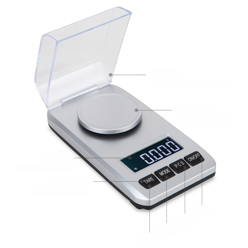 Elektronička vaga za nakit, 50 g, preciznost 0,001 g, karat vaga