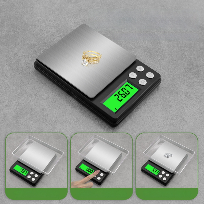 Kompaktna elektronička vaga za nakit, preciznost 0,01 ct, kapacitet 500 g