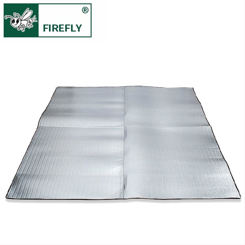 Dvostrana kamping podloga s aluminijskim filmom, za vanjske piknike, vodootporna izolirajuća podloga, 200 × 150 cm, za 1–3 osobe