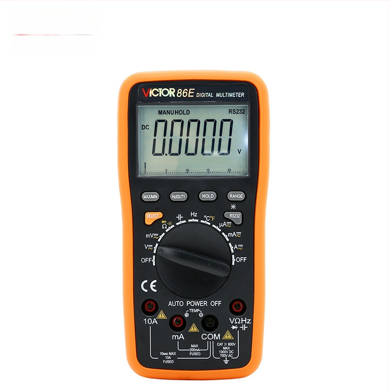 VC86E digitalni multimetar s 4,5 znamenki, mjerenje frekvencije, kapaciteta i temperature, USB sučelje