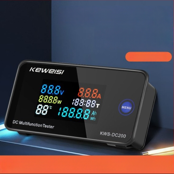 Keweisi DC digitalni mjerač napona i struje sa kolor zaslonom, tester snage 0-200V 0-100A