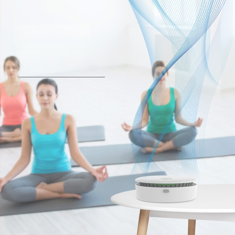 Φορητός επιτραπέζιος καθαριστής αέρα με όζον και αρνητικά ιόντα – κατάλληλος και για αυτοκίνητο, τροφοδοσία USB, ροή αέρα 10 m³/ώρα, θόρυβος 36–45 dB, απολύμανση και εξουδετέρωση οσμών