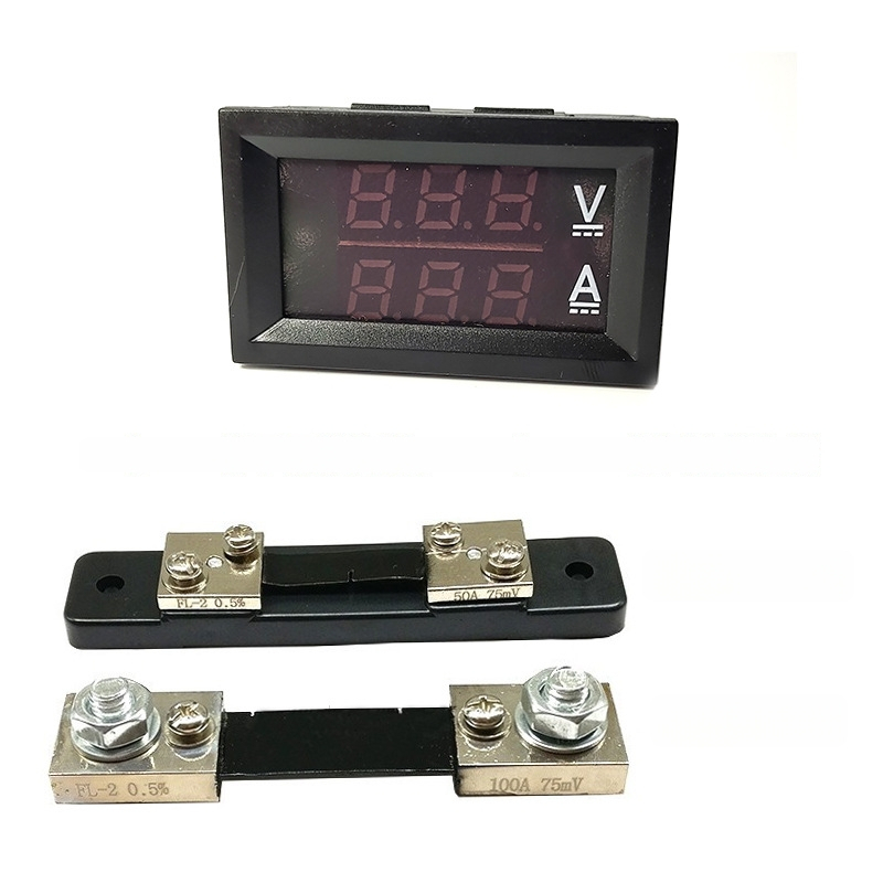 DC voltmetar i ampermetar s dvostrukim zaslonom, digitalni prikaz 0-100 V / 0-100 A, visoka preciznost