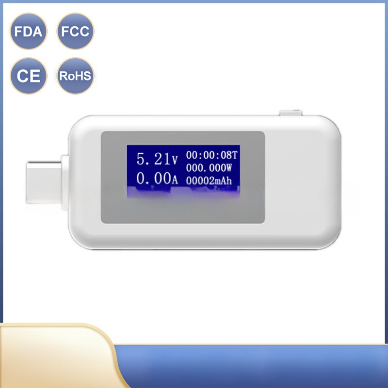 Type-C USB tester s digitalnim zaslonom, DC voltmetar i ampermetar, mjerenje napona i naboja