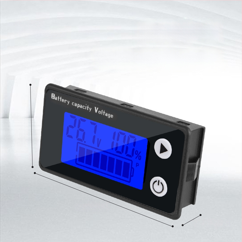 Dvožilni LCD digitalni voltmetar 9-100V, prikaz napona i napunjenosti baterije