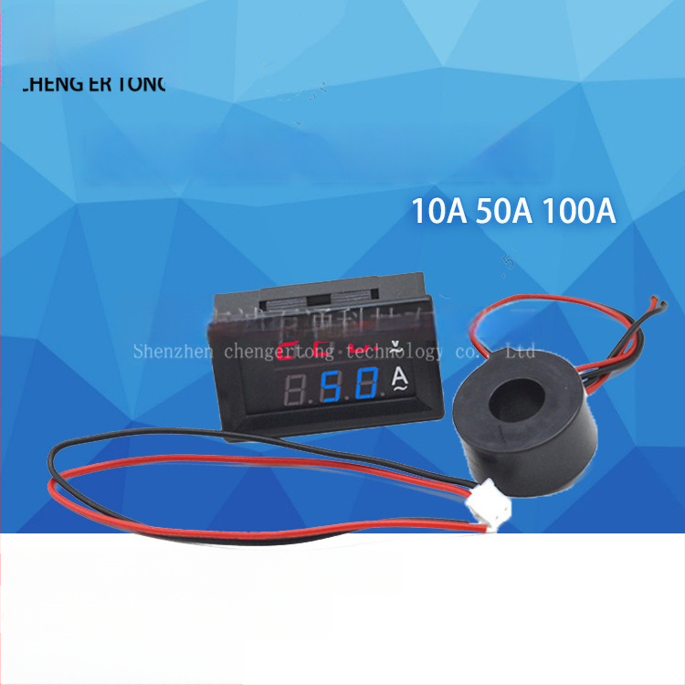 Mjer AC napona i struje AC50-500V, 10A/50A/100A, digitalni dvostruki zaslon, 220V, trofazni 380V, s uzajamnom indukcijom