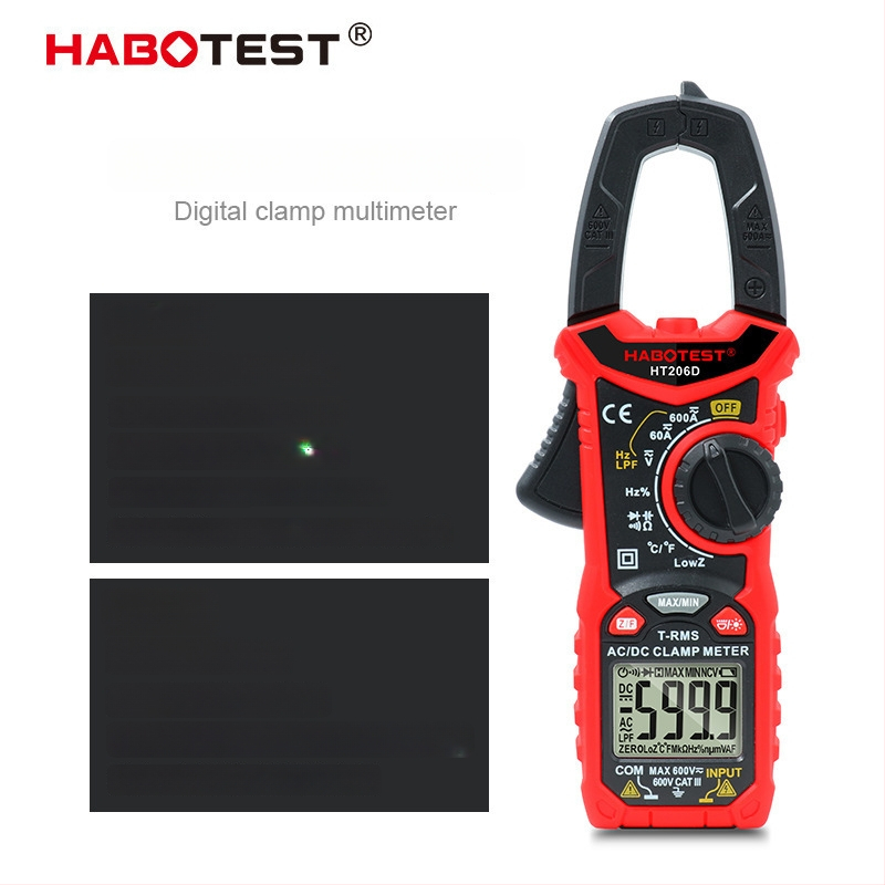 HT206A/B/D klipsni multimetar s digitalnim ampermetrom, mjerenje AC/DC
