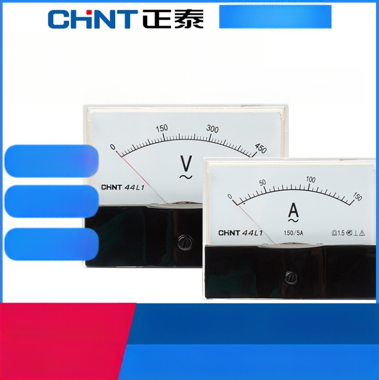Chint pokazni ampermetar 44L1-A, voltmetar 44L1-V, 450V, 150/5A, 44C2