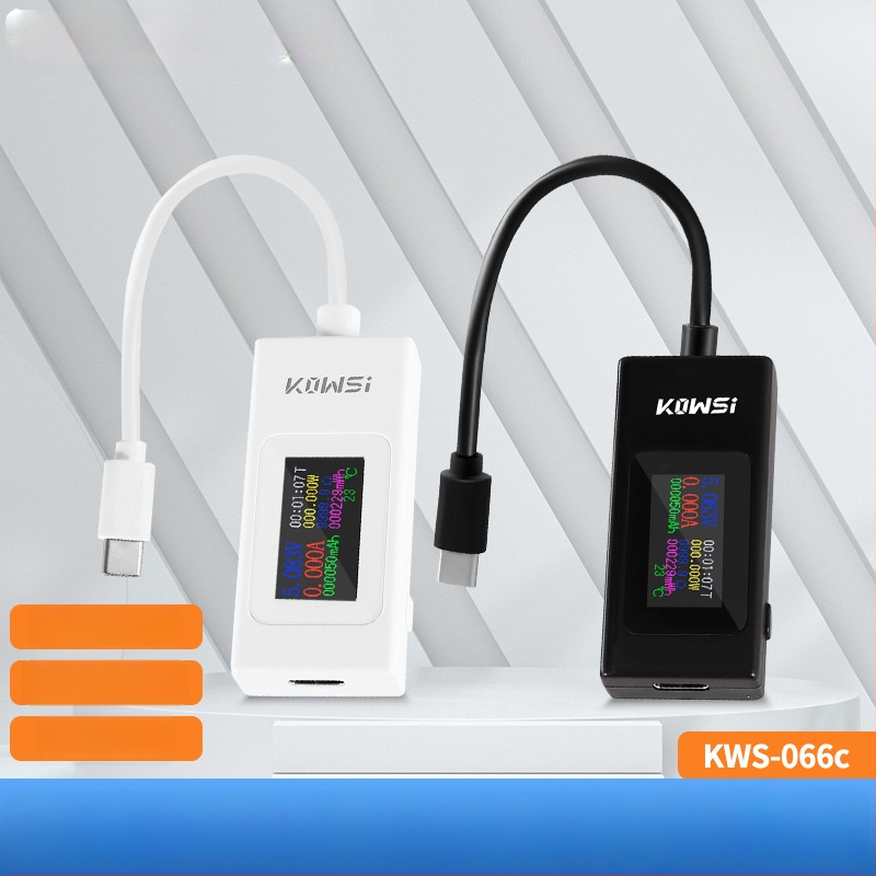 KWS-066C Type-C tester s bojom zaslona – USB mjerenje struje i napona, dvostrani tester