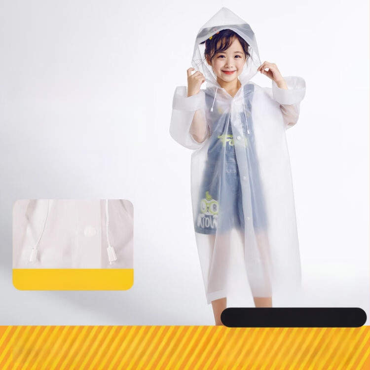 Παιδικό EVA αδιάβροχο poncho, παχύ ύφασμα, PU αδιάβροχο στρώμα, για πεζοπορία σε εξωτερικούς χώρους