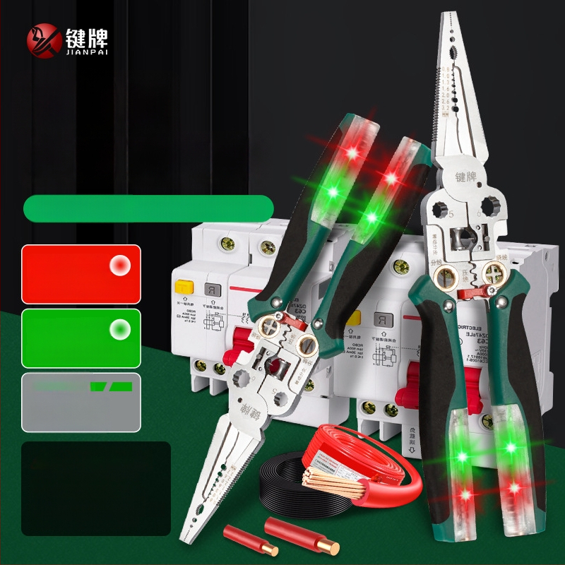 Clește pentru cabluri electrice multifuncțional cu tester, din oțel inoxidabil, 285 g