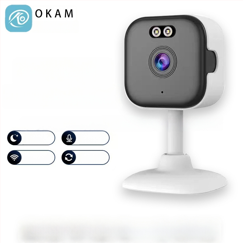 Feikaiya Ky-k01w Unutarnja pametna sigurnosna kamera, 1080p, infracrveno noćno vidno, Wi‑Fi, daljinsko upravljanje mobilnom aplikacijom, cloud pohrana