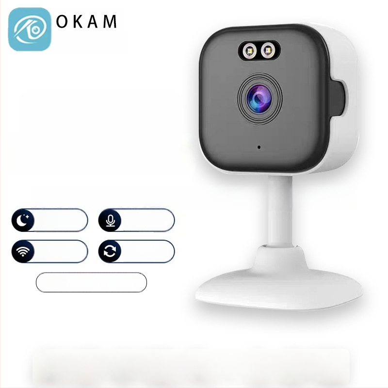 Feikaiya Ky-k01w Unutarnja pametna sigurnosna kamera, 1080p, infracrveno noćno vidno, Wi‑Fi, daljinsko upravljanje mobilnom aplikacijom, cloud pohrana