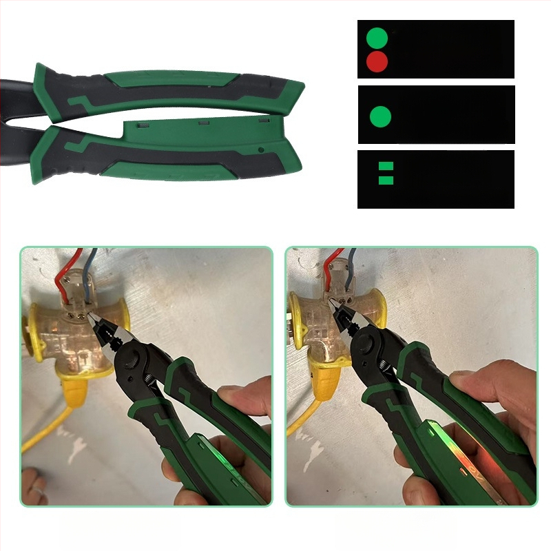 Clește pentru cabluri cu capete interschimbabile 6 în 1 pentru electricieni — clește cu capete multiple, dezizolator de cabluri, foarfă pentru tablă