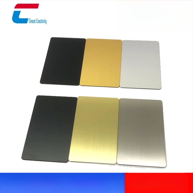 Metallist visiitkaart sisseehitatud NFC-kiibiga, roostevabast terasest, mudel cxjJS, kohandatav töötlemine, töötemperatuur -20 kuni 75 °C