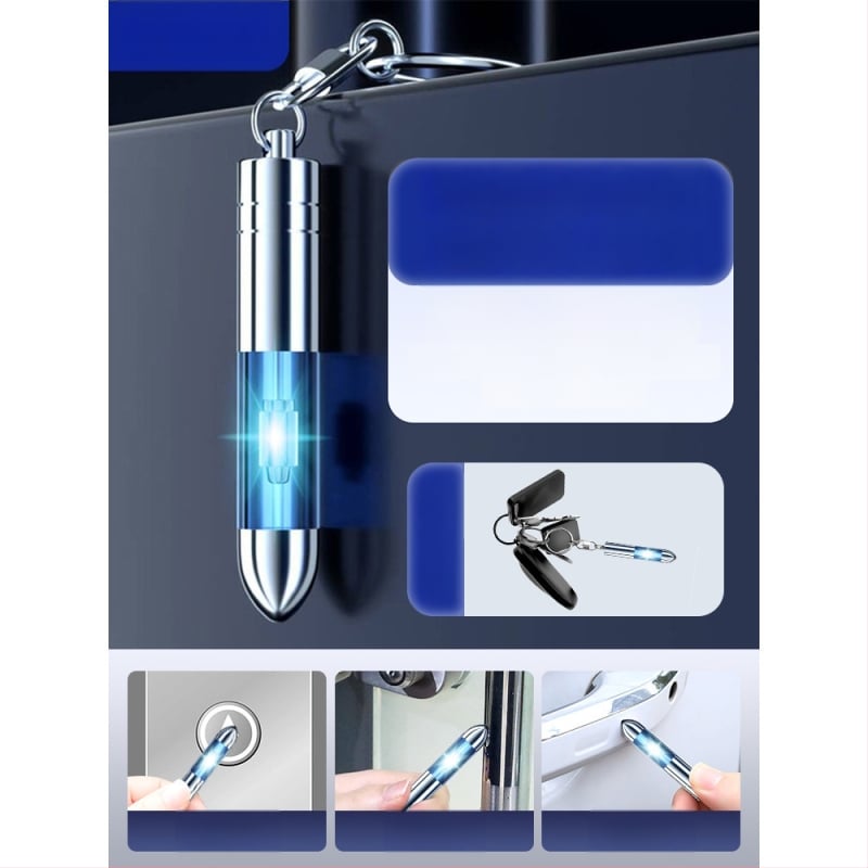 Πλαστικός αντιστατικός εκφορτιστής με κλειδοθήκη — Friendly, πολυλειτουργικός με στυλό εκφόρτισης