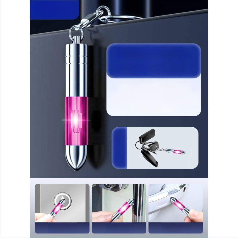 Πλαστικός αντιστατικός εκφορτιστής με κλειδοθήκη — Friendly, πολυλειτουργικός με στυλό εκφόρτισης