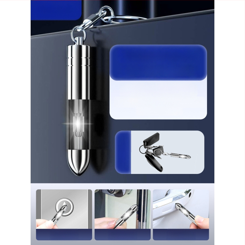 Πλαστικός αντιστατικός εκφορτιστής με κλειδοθήκη — Friendly, πολυλειτουργικός με στυλό εκφόρτισης