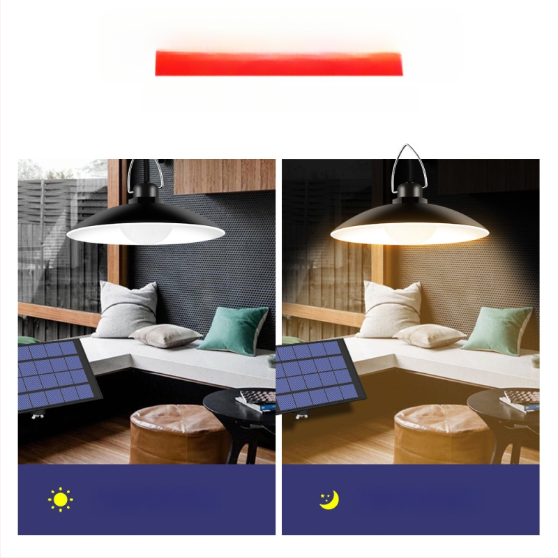 Solarna LED viseća rasvjeta za vanjske prostore, IP65 vodootporna, štedna energija, senzor svjetla, 1–4 svjetla