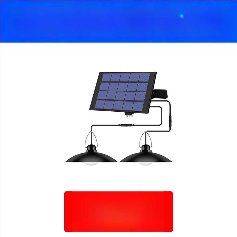 Solarna LED viseća rasvjeta za vanjske prostore, IP65 vodootporna, štedna energija, senzor svjetla, 1–4 svjetla