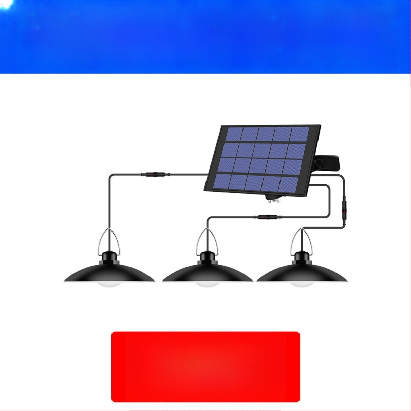 Solarna LED viseća rasvjeta za vanjske prostore, IP65 vodootporna, štedna energija, senzor svjetla, 1–4 svjetla