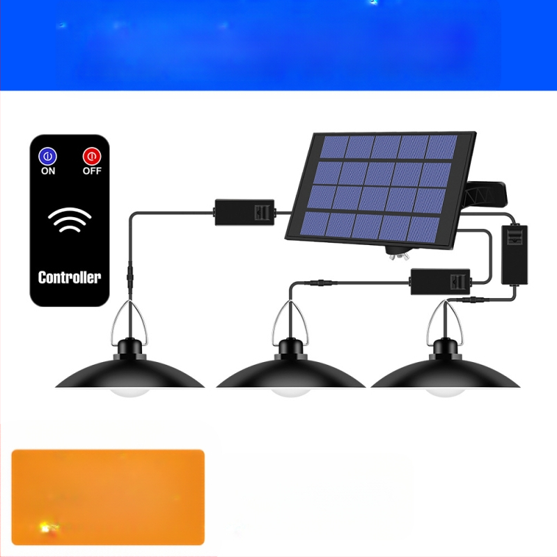 Solarna LED viseća rasvjeta za vanjske prostore, IP65 vodootporna, štedna energija, senzor svjetla, 1–4 svjetla