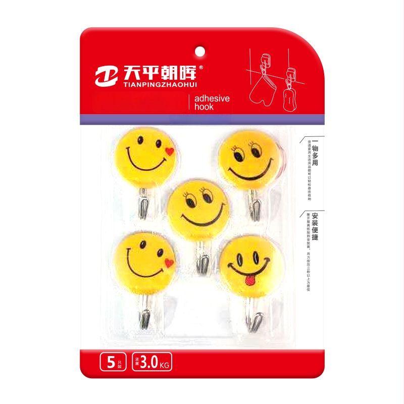 Plastični zidni vješak s višerednim kukicama za kuhinju, bez bušenja, bez tragova instalacije