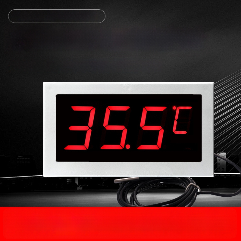 CX901 Digitalni termometar s velikim zaslonom i crvenim brojkama, elektronički prikaz temperature, za uzgoj u staklenicima i skladištenje u hladnjaku