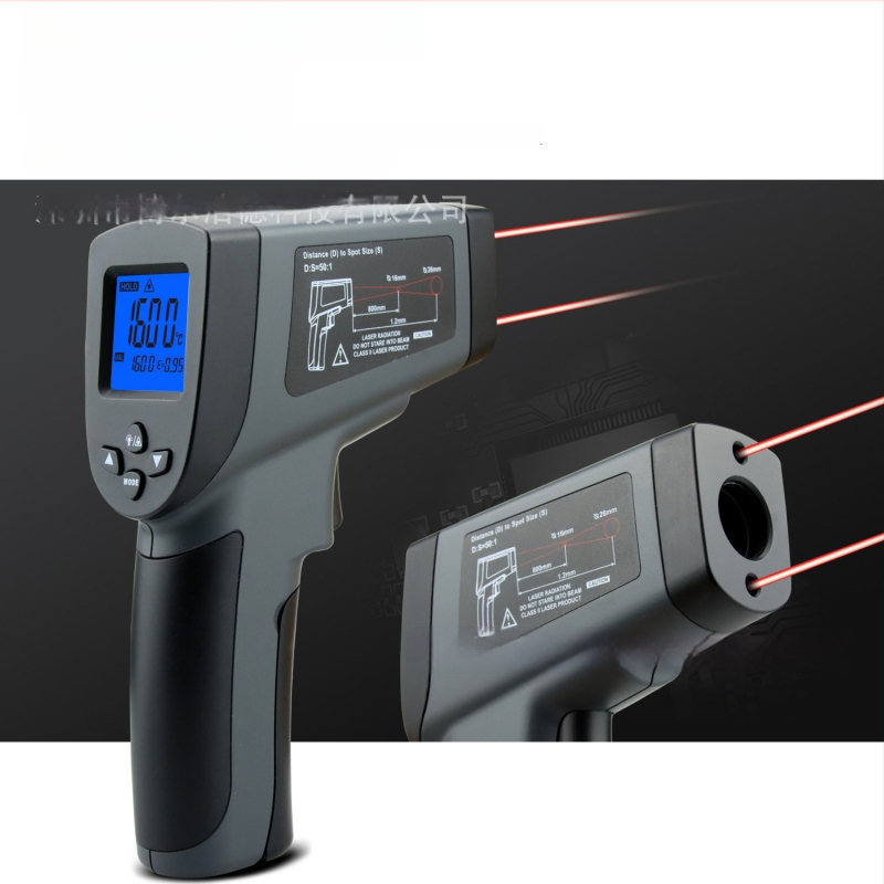 Ažurirani ručni infracrveni termometar visoke preciznosti s industrijskim laserskim mjeračem temperature za kuhinju i mjerenje temperature ulja