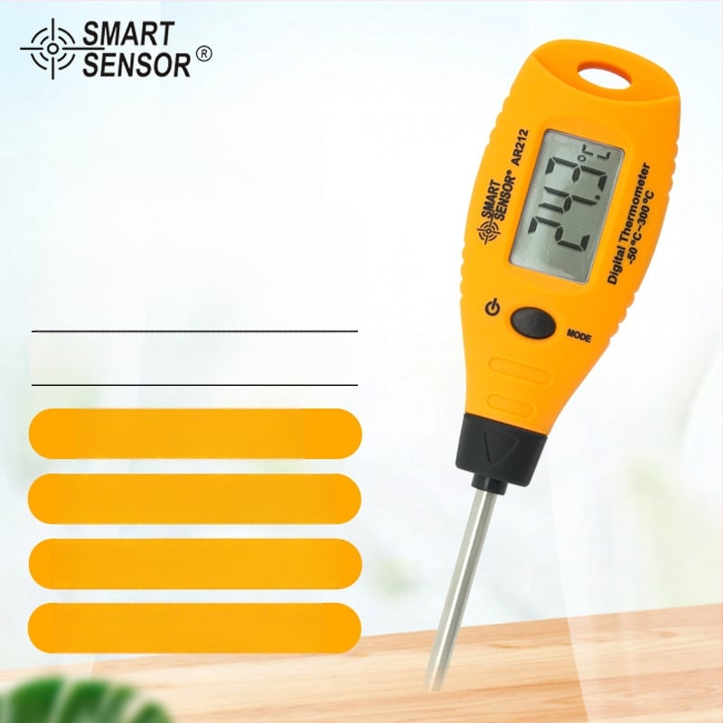 AR212 Sonda kuhinjski termometar za temperaturu vode i ulja u namirnicama, elektronički termometar SmartSensor