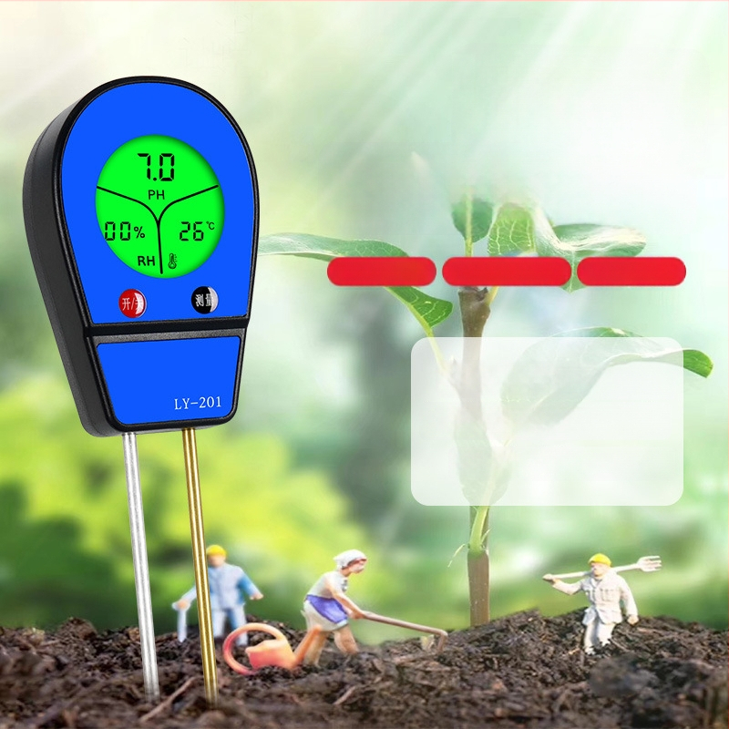 Višestruki tester tla za vlagu, pH, temperaturu i plodnost za biljke u saksijama i vrtu