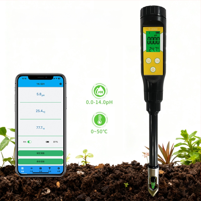 Visoko precizan Bluetooth tester pH tla zemlje i EC za staklenike i kućnu upotrebu