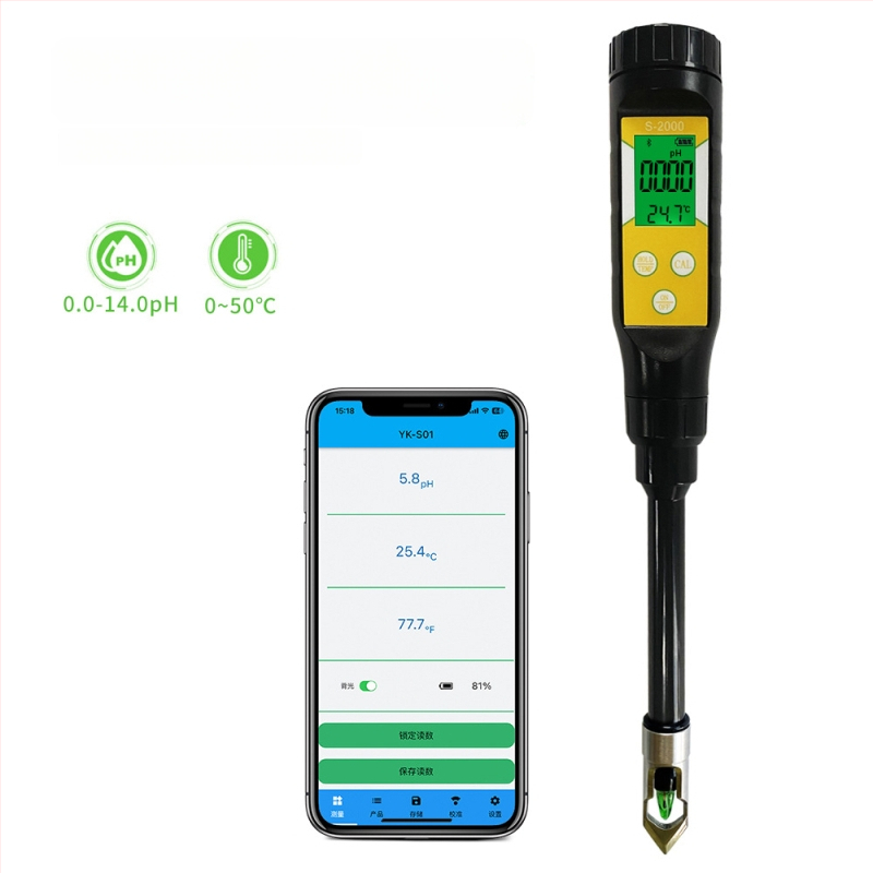 Visoko precizan Bluetooth tester pH tla zemlje i EC za staklenike i kućnu upotrebu