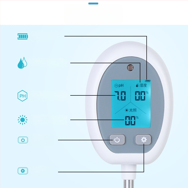 LCD 3-u-1 tester tla za pH, vlagu i sadržaj hranjivih tvari