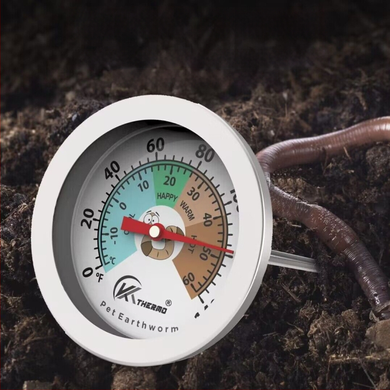 Vrtni termometar za tlo od nehrđajućeg čelika s 20 cm sondom za vanjsku sadnju i kompostiranje