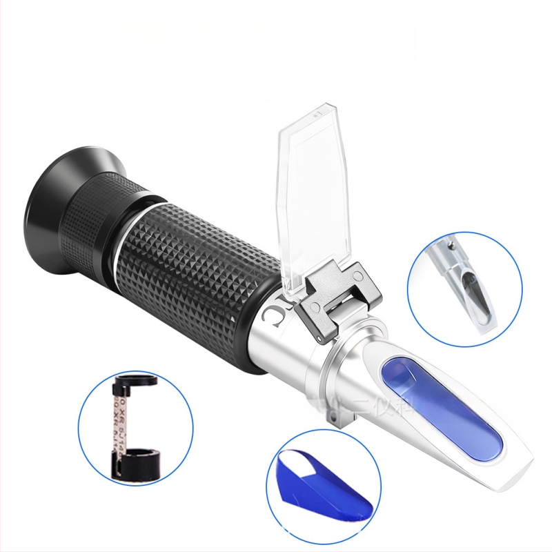Φορητός refractometer ζάχαρης, εύρος 0–32%, μετρητής φρουκτόζης σε υγρά κοπής