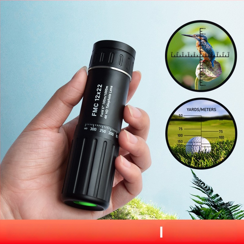 12x nagyítású monocular célzó keresztes távolságmérővel, taktikai, magas precíziós snipers monokulár