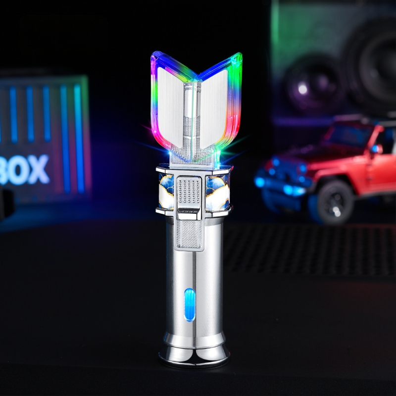 Brichetă metalică cu butan, reutilizabilă, rezistentă la vânt, cu imprimare de siglă și personalizare