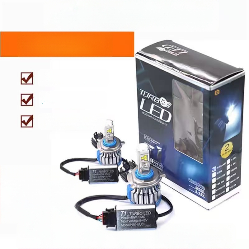 TCYATO T1S LED prednja svjetla za auto H7, H11 i 9005 s LED diodama i vlastitom lećom, aluminijska legura, 12–24V