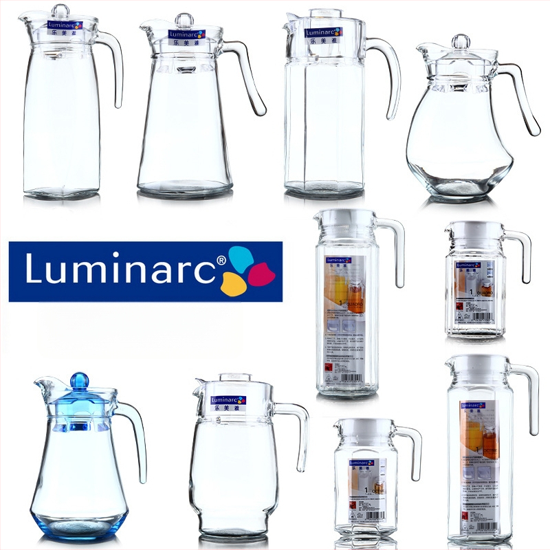 Luminarc γυάλινη κανάτα για κρύο νερό με υφή χτυπήματος – θερμοανθεκτικό γυάλινο δοχείο για χυμούς, τσάι και ποτά