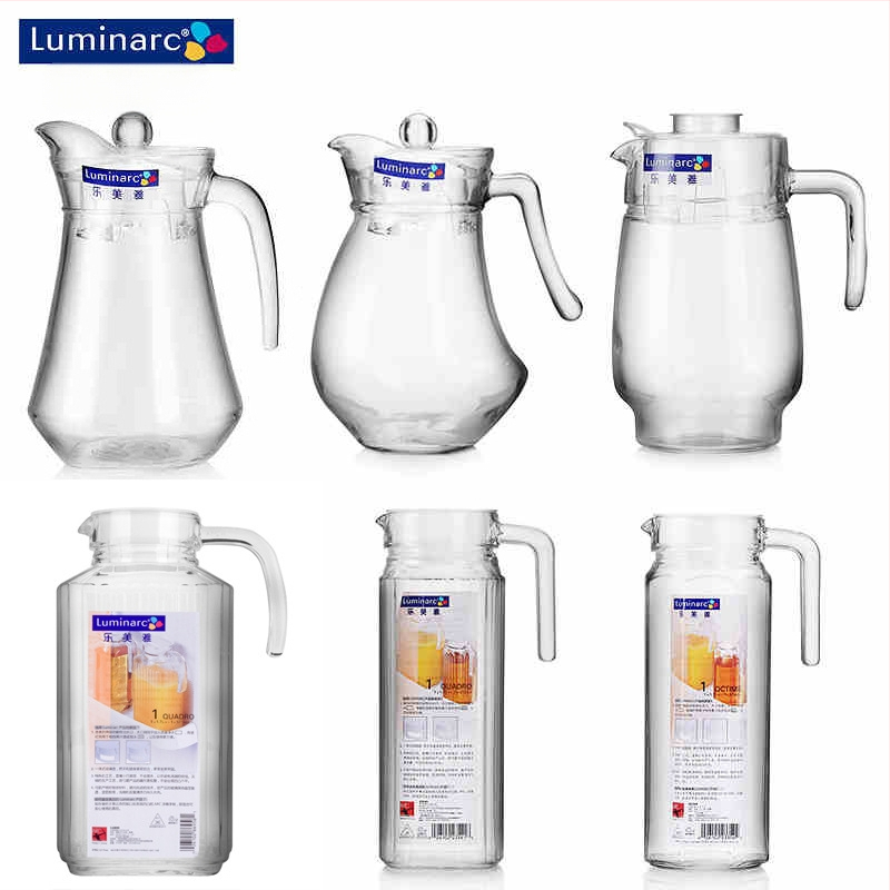 Luminarc γυάλινη κανάτα για κρύο νερό με υφή χτυπήματος – θερμοανθεκτικό γυάλινο δοχείο για χυμούς, τσάι και ποτά