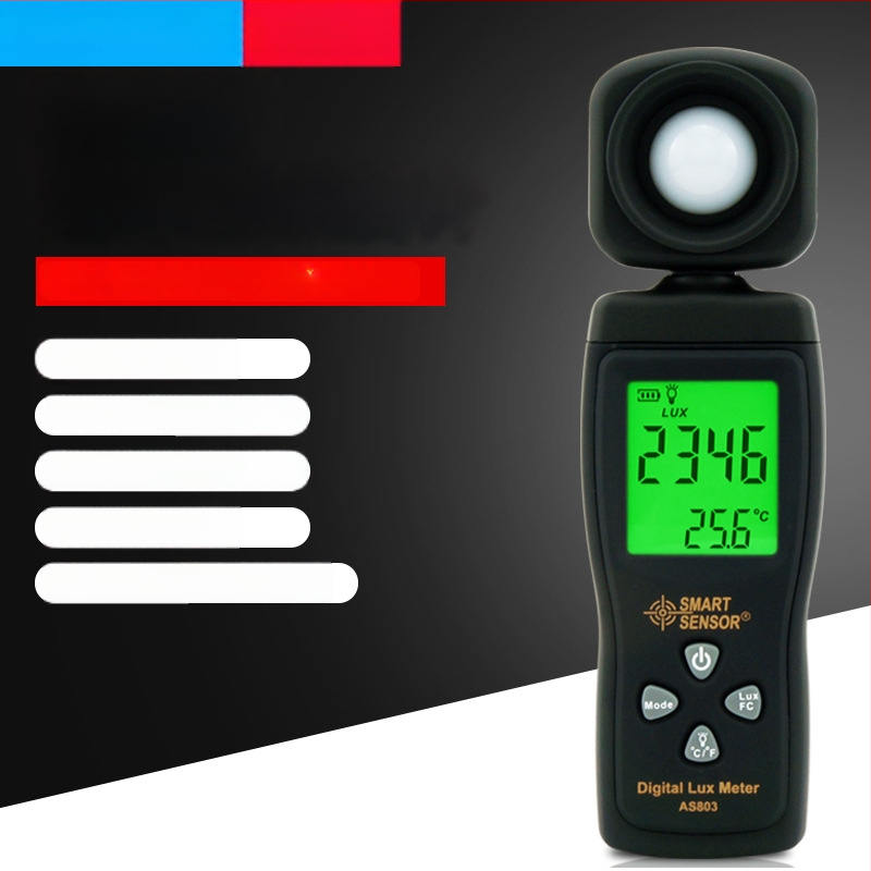 Hima AS803 digitalni mjerač osvjetljenja, fotometrijski detektor, industrijski lumenometar