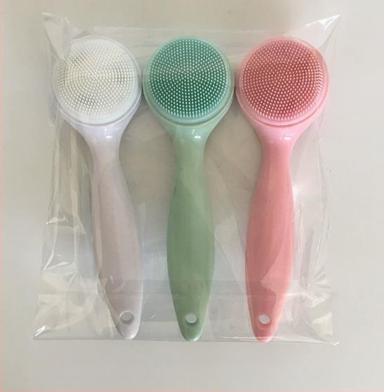 3D χειροκίνητη σιλικόνη βούρτσα καθαρισμού προσώπου με μακριά λαβή για αφαίρεση μαύρων στιγμάτων