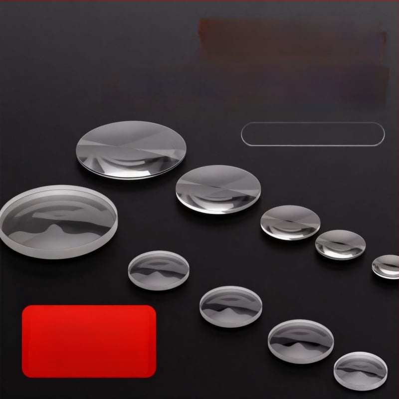 Házi készítésű teleszkópokhoz optikai üveg lencse készlet — konvex, konkáv, bi-konvex, bi-konkáv és planokonvex lencsék