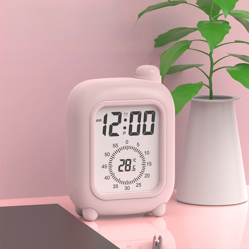 Μίνι ρολόι-χρονoδιακόπτης για παιδιά σε στυλ βαλίτσας – LCD οθόνη, ώρα/θερμοκρασία/ημερομηνία, ξυπνητήρι, αντίστροφη μέτρηση, 24ωρη και εβδομαδιαία ένδειξη, εξωτερική τροφοδοσία